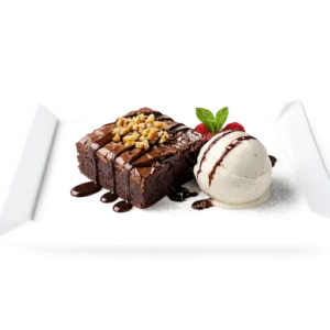 Brownie con Helado