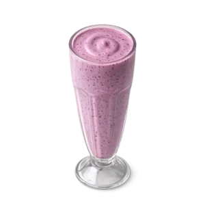 Frutos rojos, lima y jugo de naranja